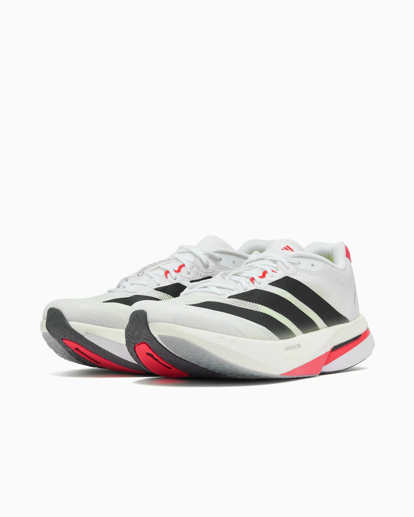 adidas Adizero Boston 13 White Black Lucid Red