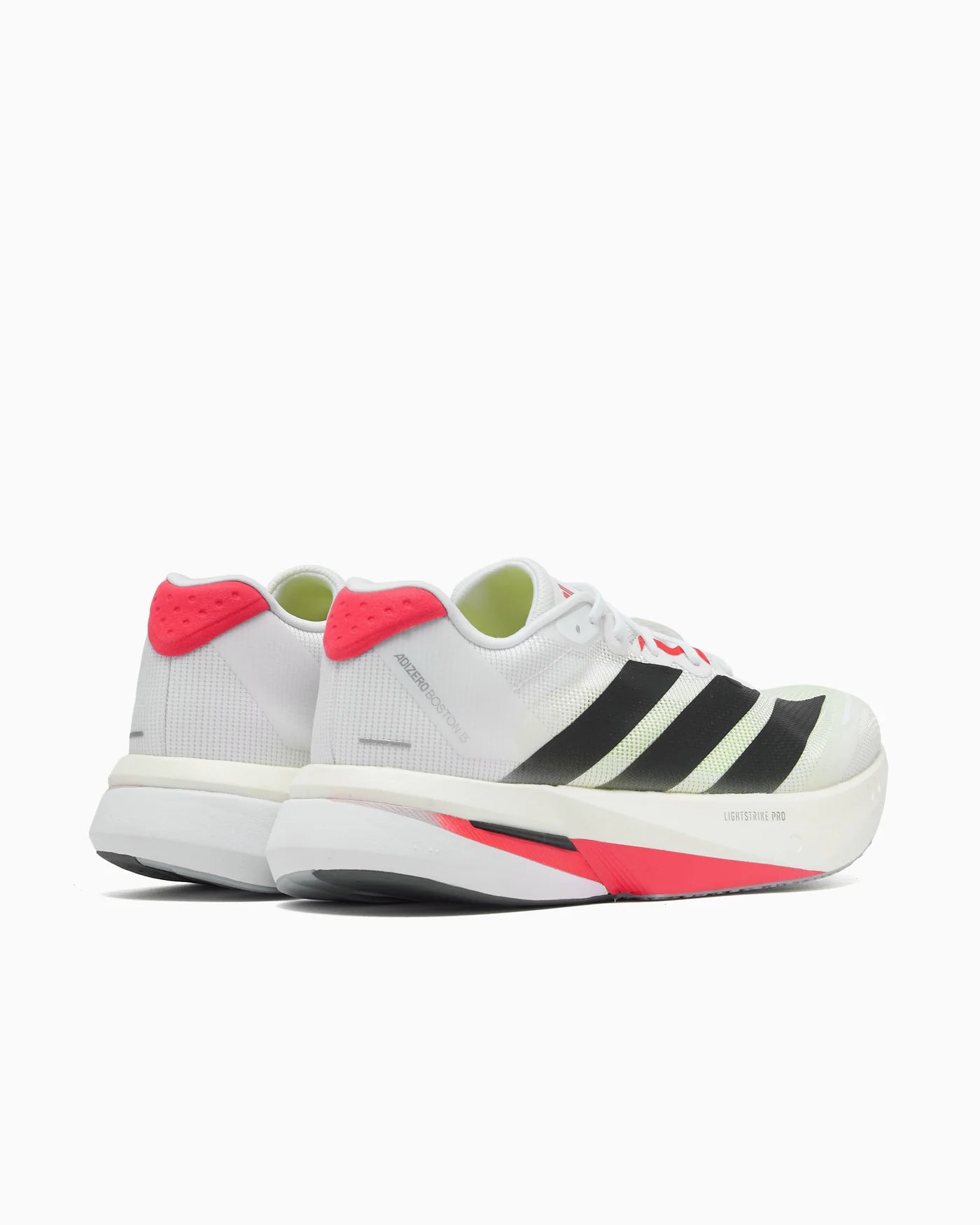 adidas Adizero Boston 13 White Black Lucid Red