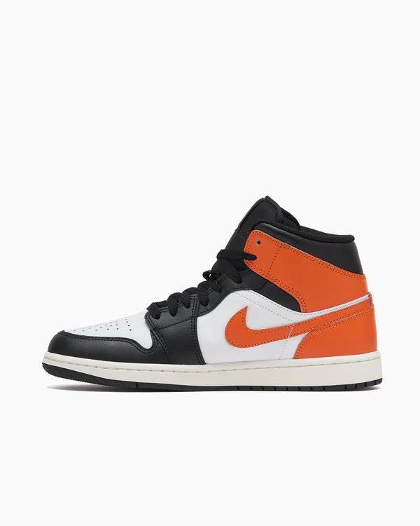 Jordan 1 Mid Black Toe Starfish