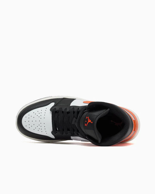 Jordan 1 Mid Black Toe Starfish