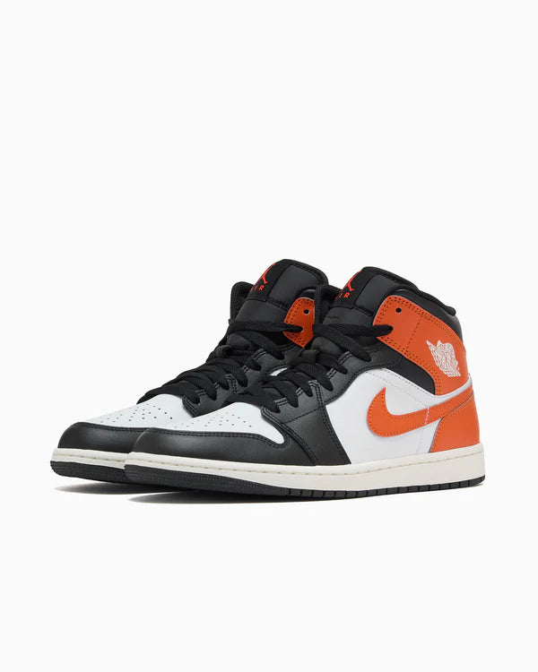 Jordan 1 Mid Black Toe Starfish
