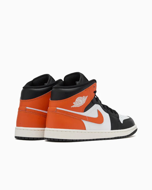 Jordan 1 Mid Black Toe Starfish