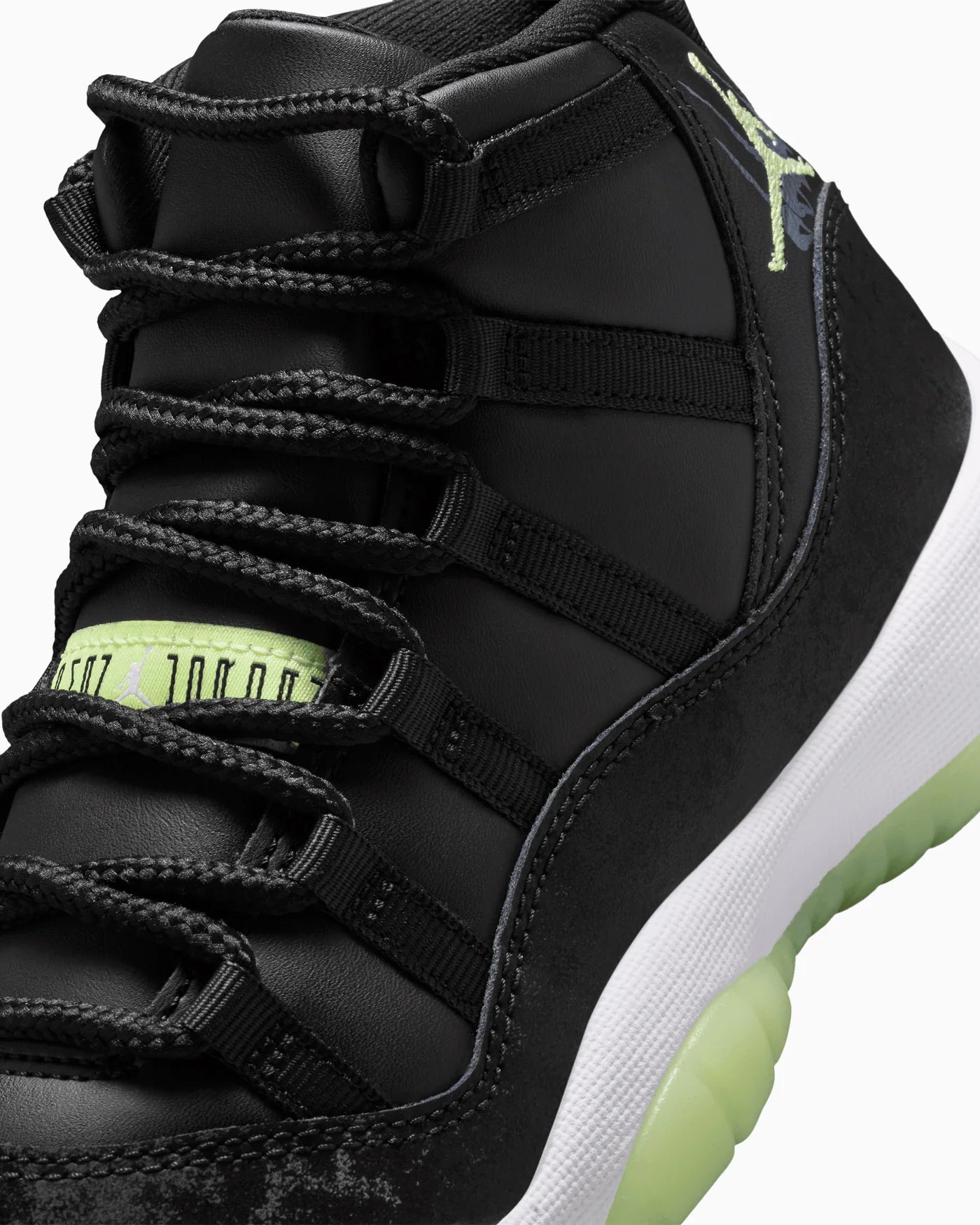 Jordan 11 Retro Black Barely Volt (GS)