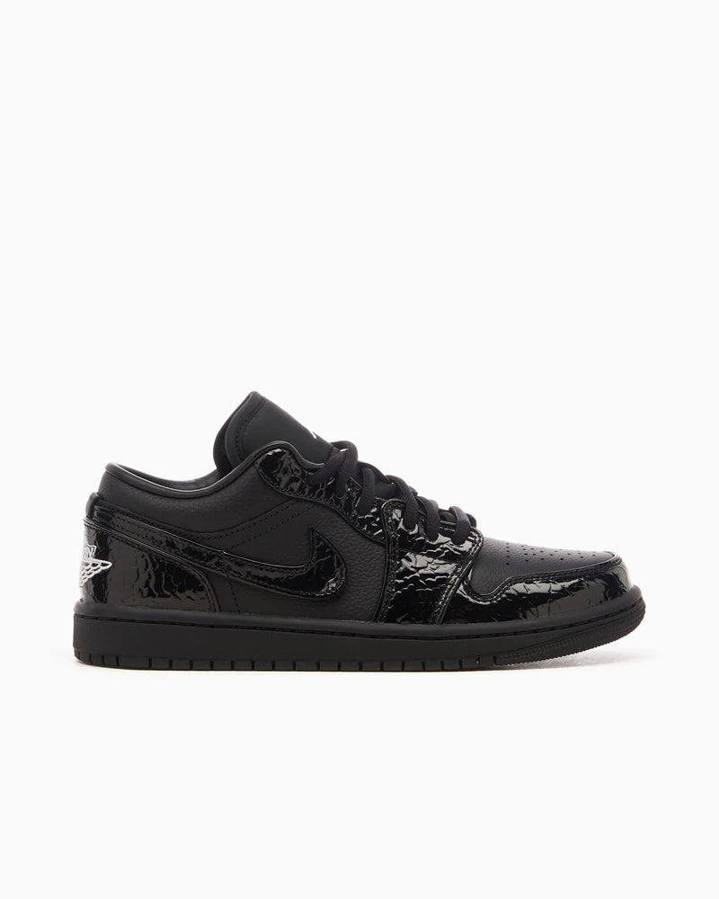Jordan 1 Low SE Patent Elephant Black (Women's)