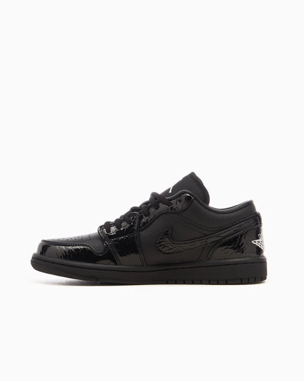 Jordan 1 Low SE Patent Elephant Black (Women's)