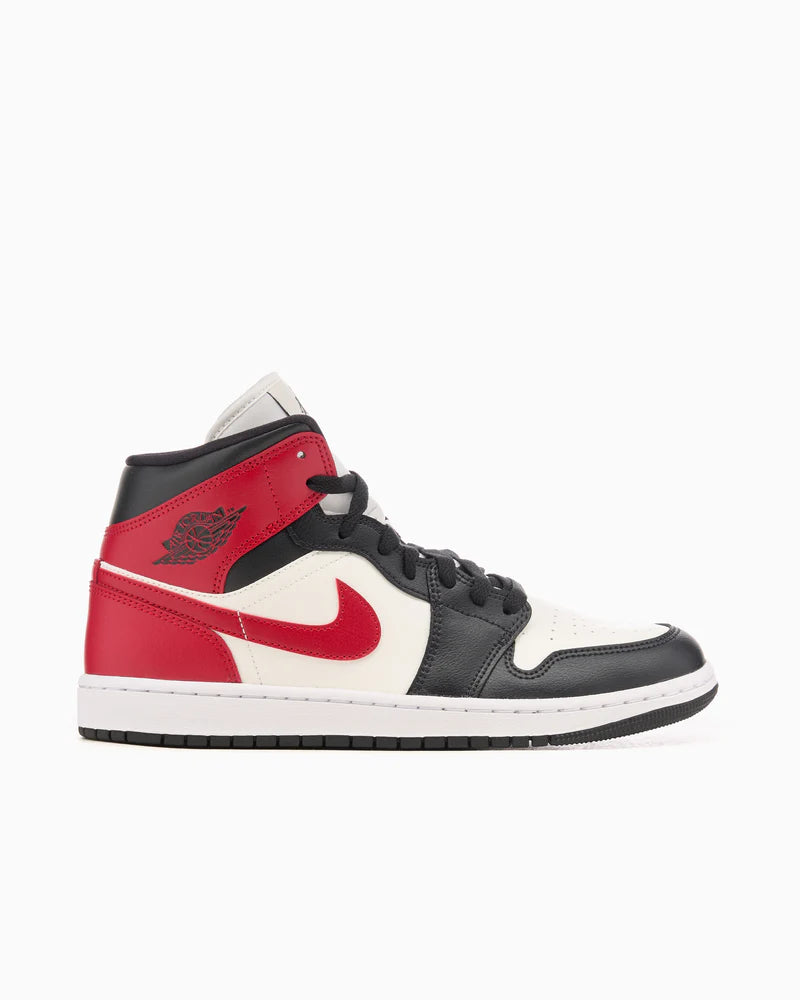 Jordan 1 Mid Gym Red Off Noir (Women's)