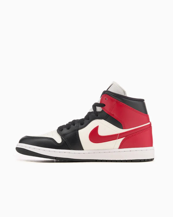 Jordan 1 Mid Gym Red Off Noir (Women's)