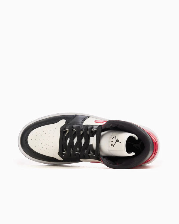 Jordan 1 Mid Gym Red Off Noir (Women's)