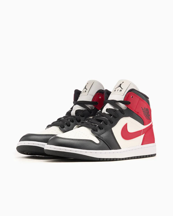 Jordan 1 Mid Gym Red Off Noir (Women's)