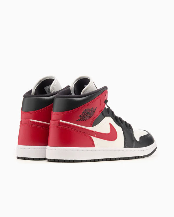 Jordan 1 Mid Gym Red Off Noir (Women's)