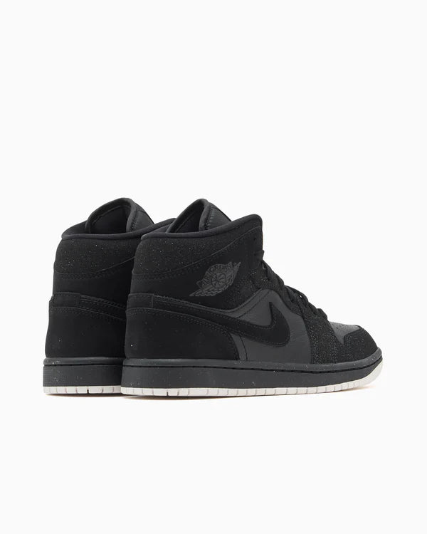 Jordan 1 Mid Glitter Black (Women's)