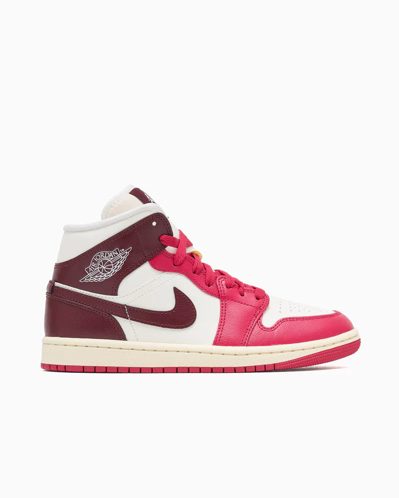 Jordan 1 Mid Sail Mystic Hibiscus (Women's)
