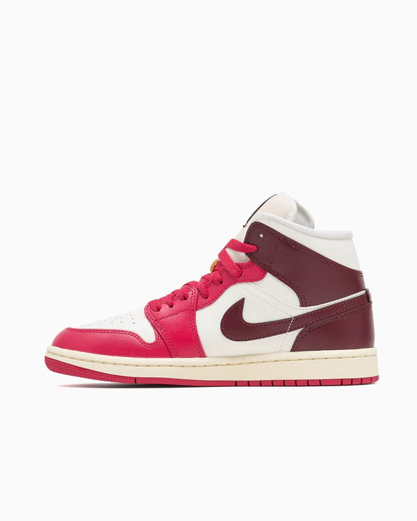 Jordan 1 Mid Sail Mystic Hibiscus (Women's)