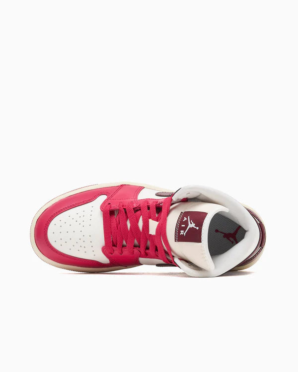 Jordan 1 Mid Sail Mystic Hibiscus (Women's)