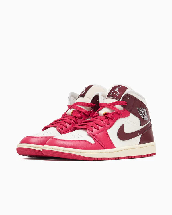 Jordan 1 Mid Sail Mystic Hibiscus (Women's)