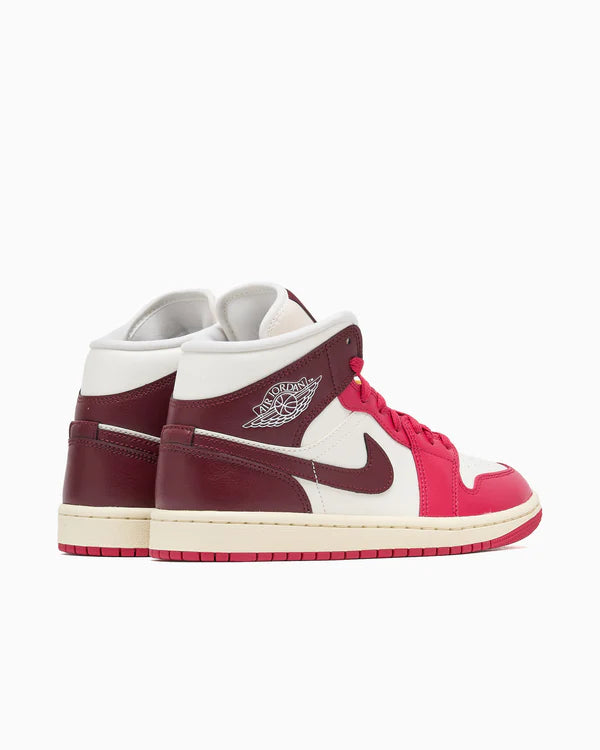 Jordan 1 Mid Sail Mystic Hibiscus (Women's)