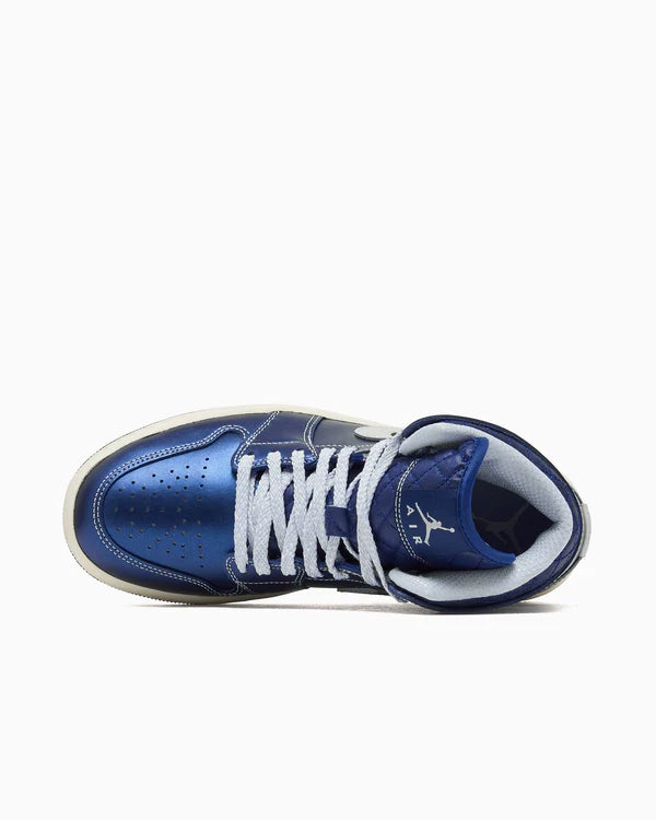Jordan 1 Mid SE Metallic Blue Quilted (Women's)