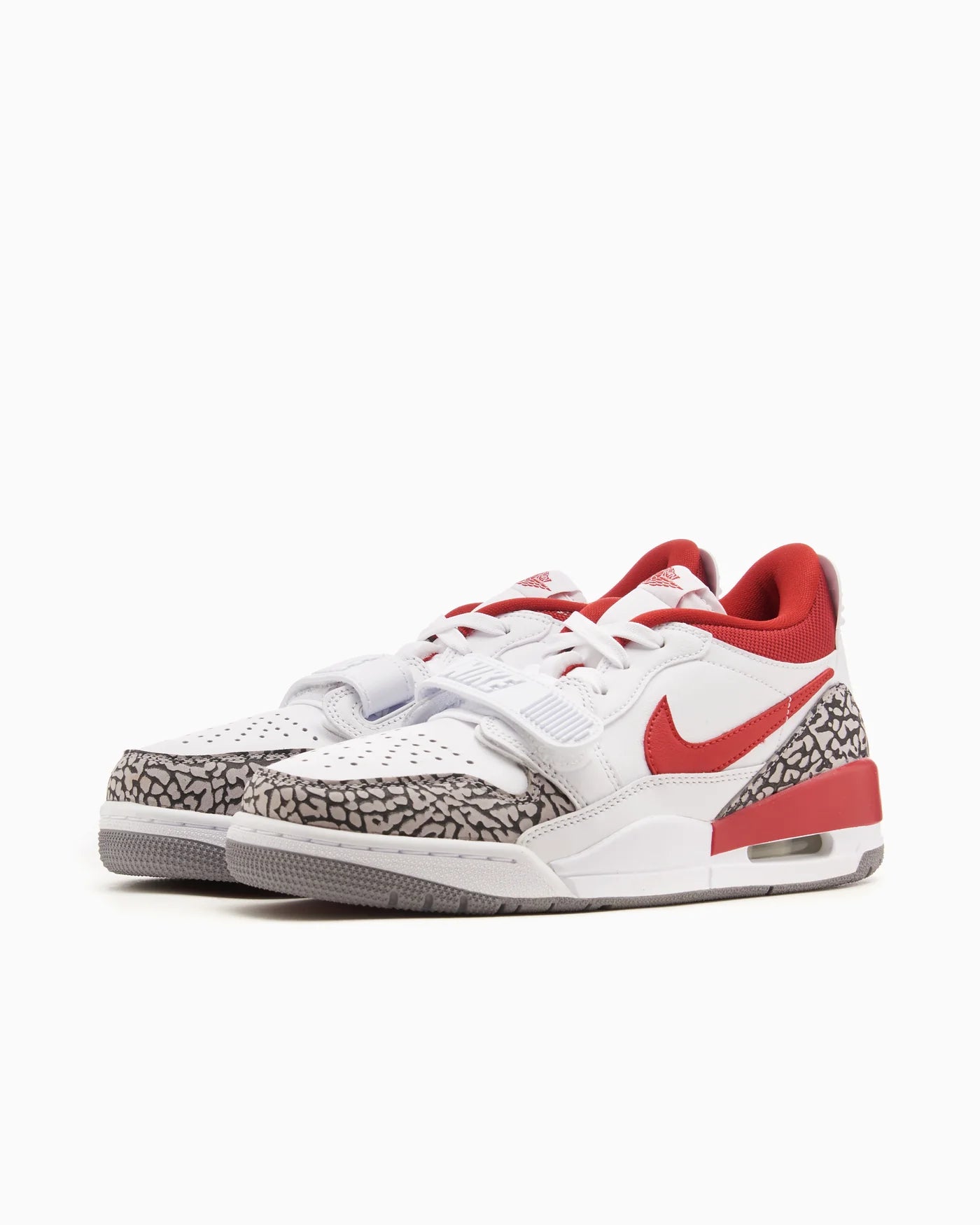 Jordan Legacy 312 Low White Cement Gym Red