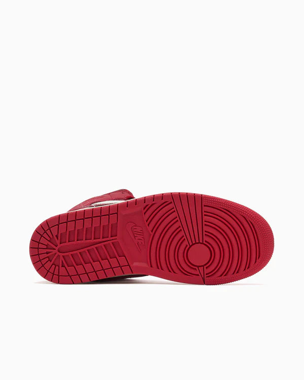 Jordan 1 Mid SE Red Cracked Leather (Women's)