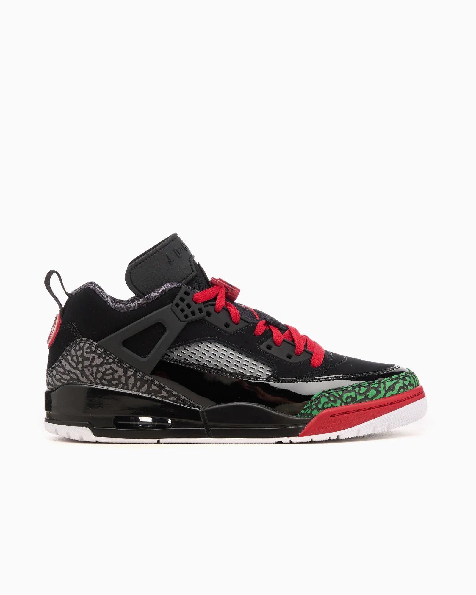Jordan Spizike Low Black Classic Green White Varsity Red