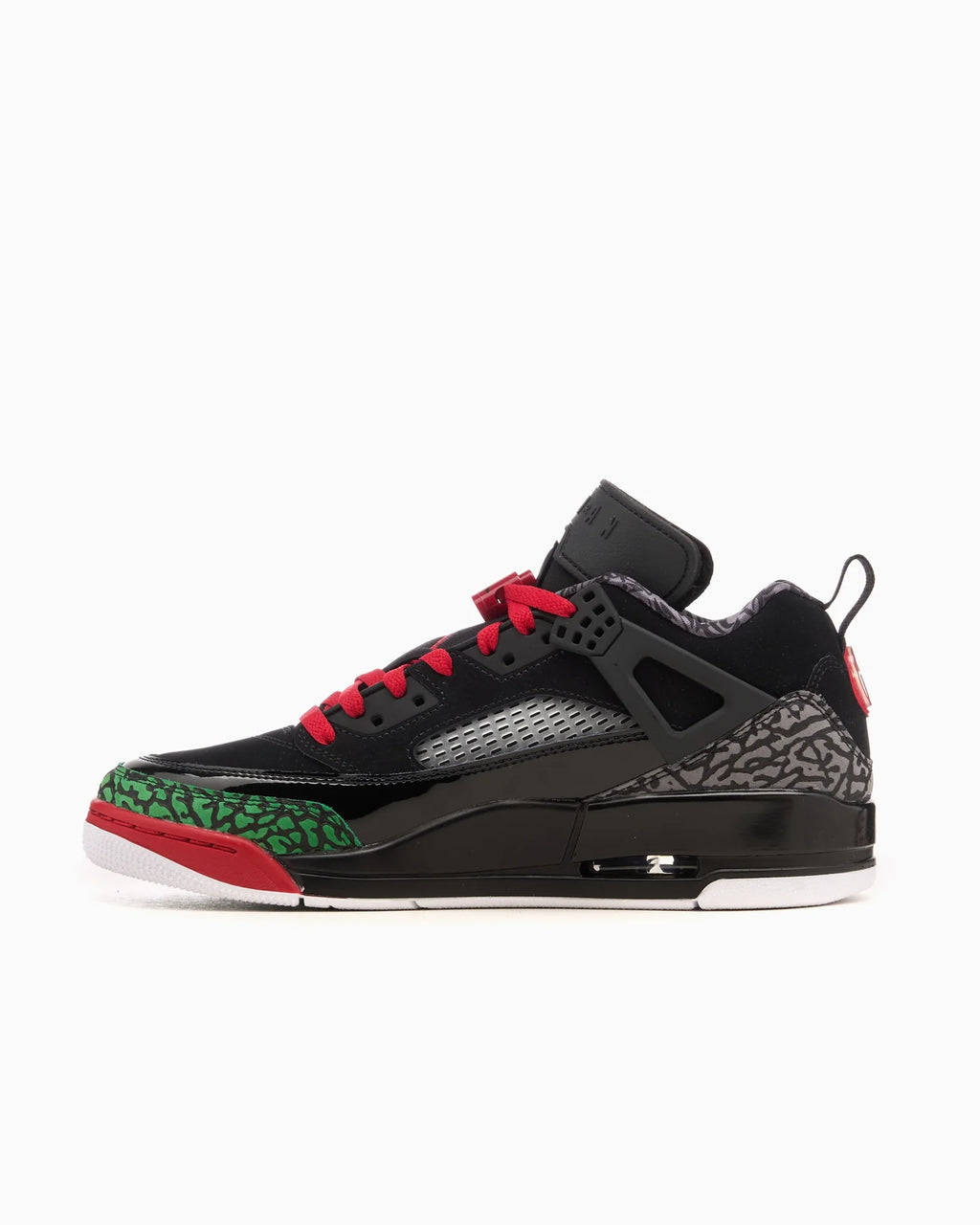 Jordan Spizike Low Black Classic Green White Varsity Red