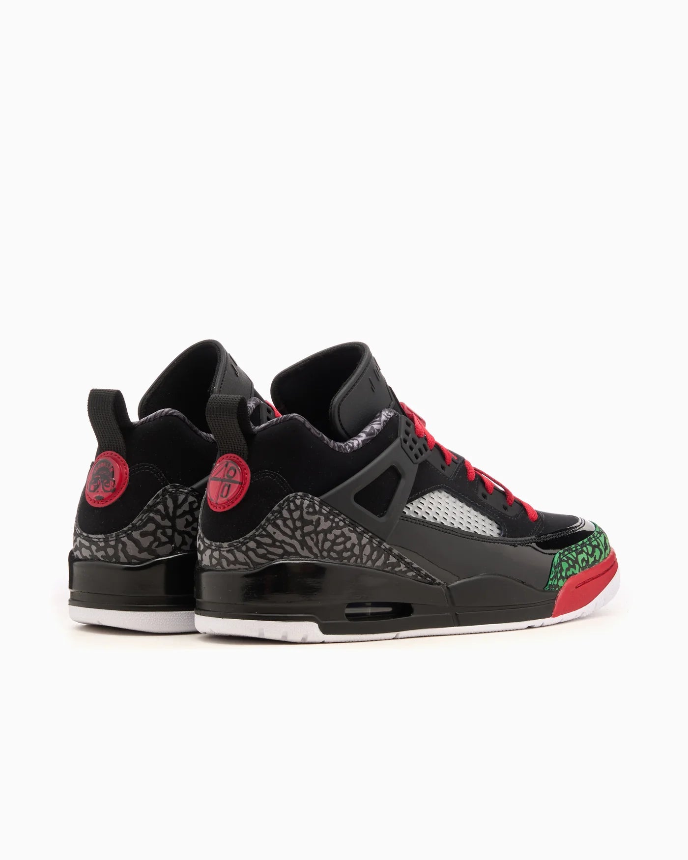 Jordan Spizike Low Black Classic Green White Varsity Red