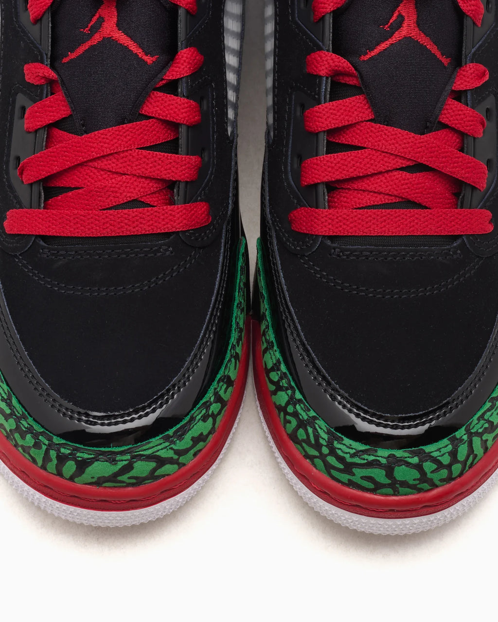 Jordan Spizike Low Black Classic Green White Varsity Red