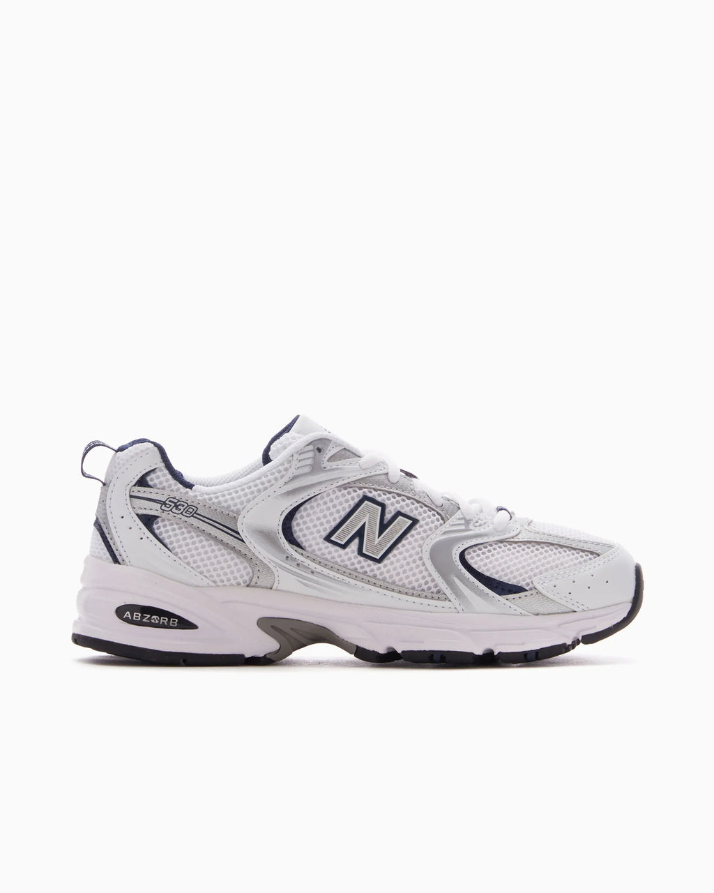 New Balance 530 White Silver Navy