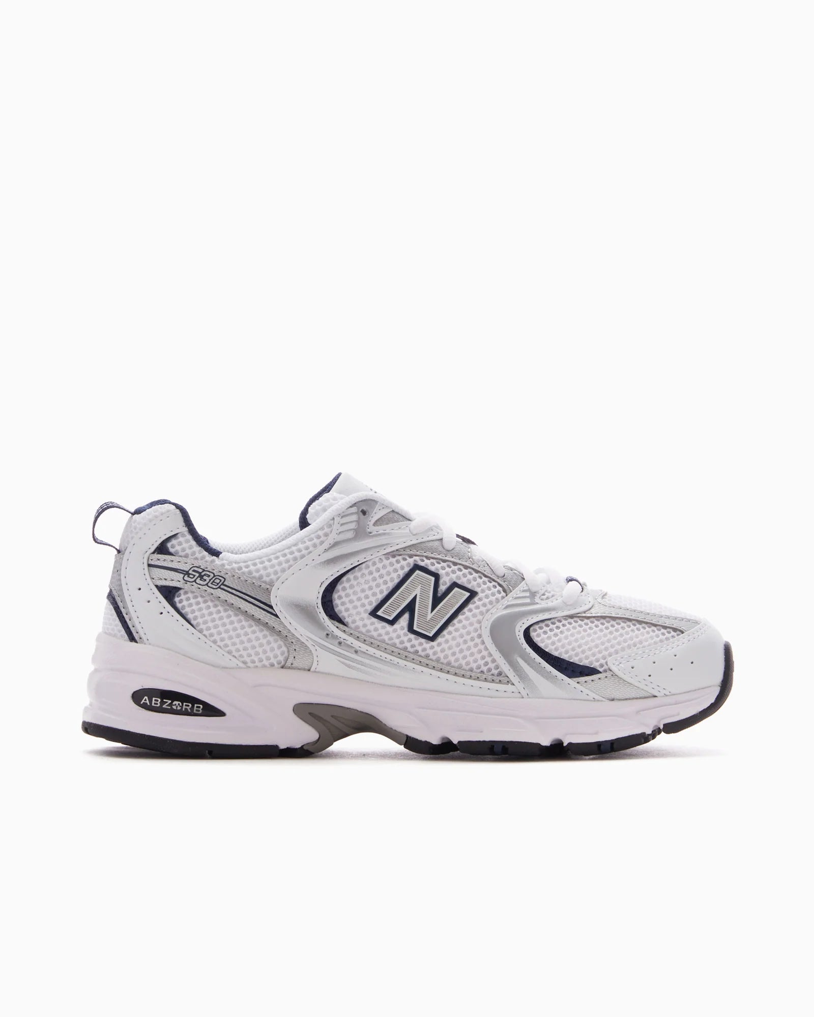 New Balance 530 White Silver Navy