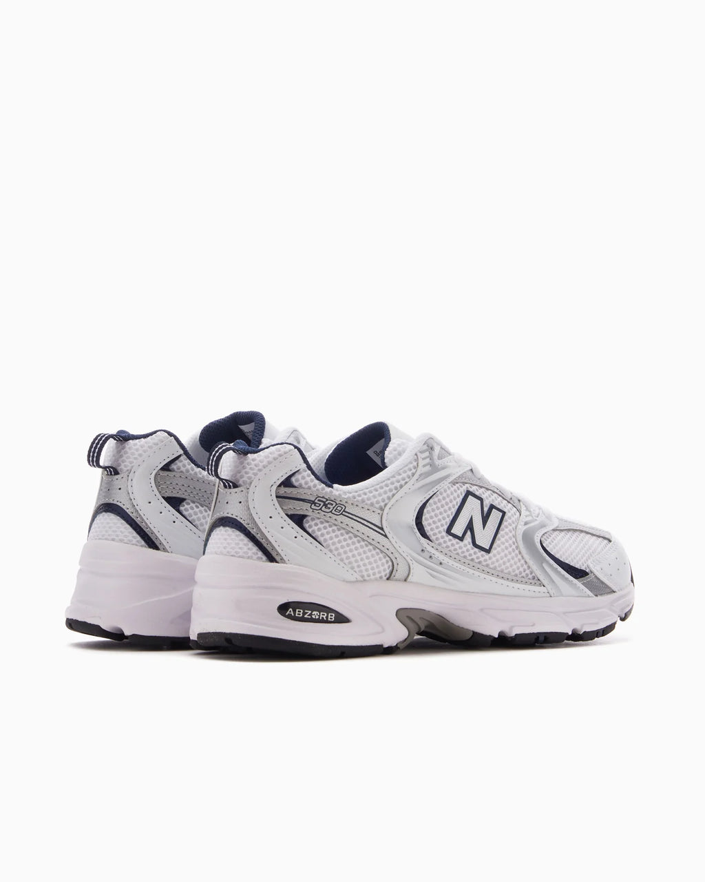 New Balance 530 White Silver Navy