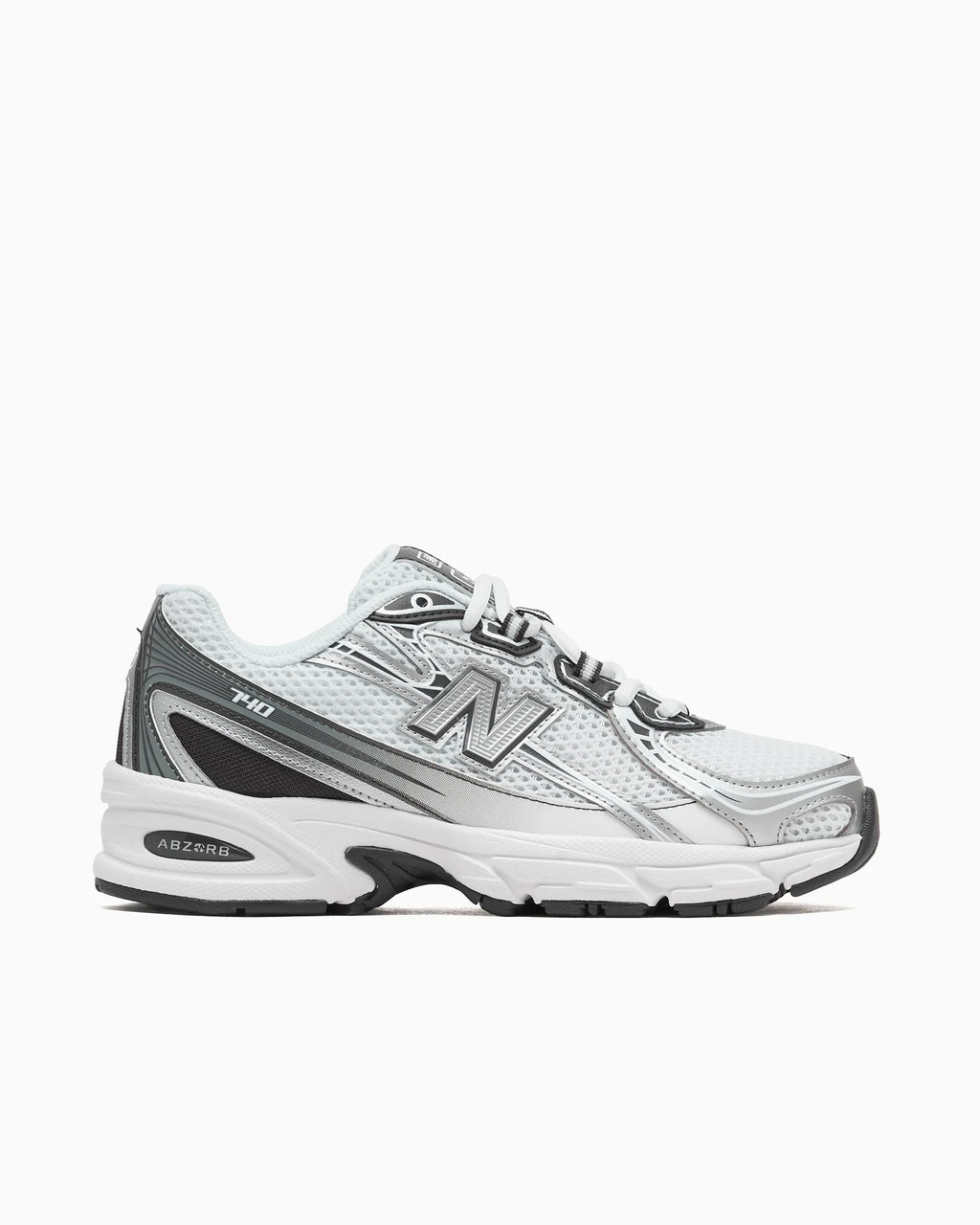 New Balance 740 White Metallic Silver Black