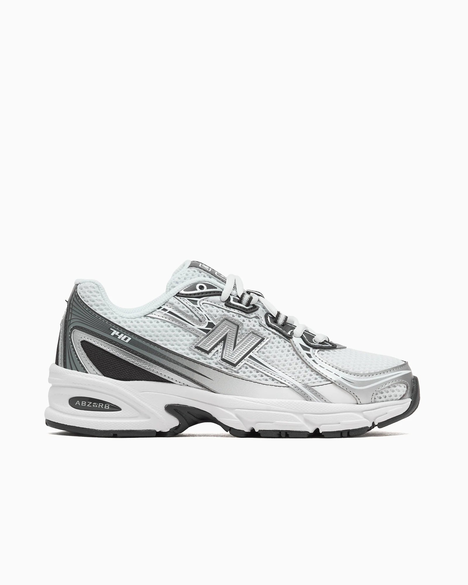 New Balance 740 White Metallic Silver Black