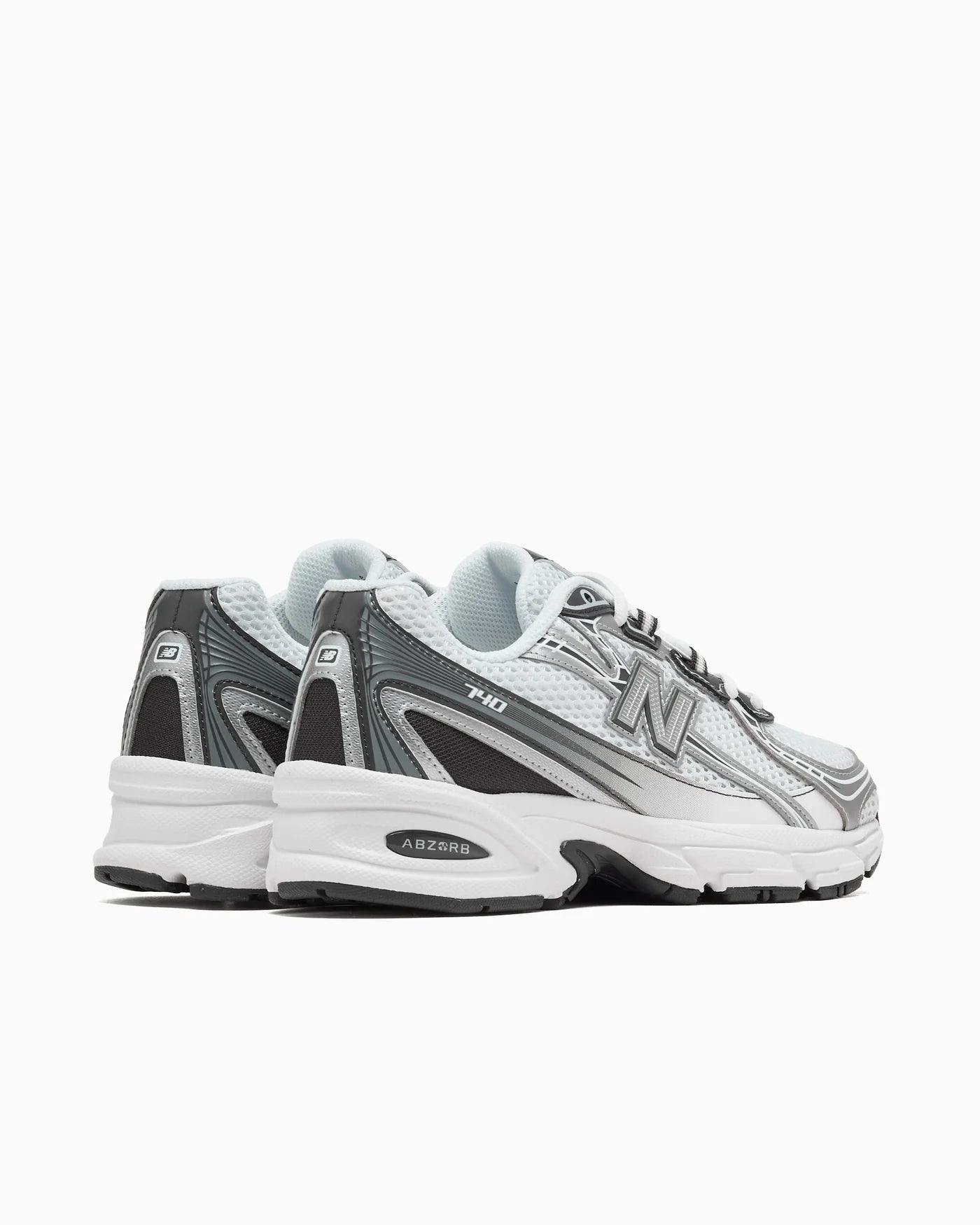 New Balance 740 White Metallic Silver Black