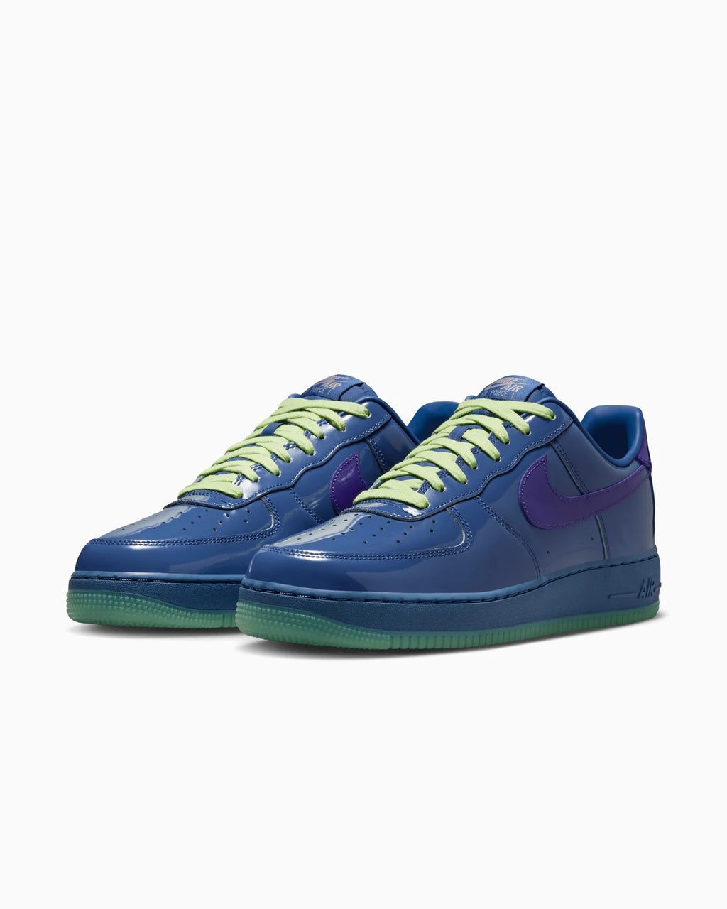 Nike Air Force 1 Low Patent Leather Mystic Navy Grape Ice