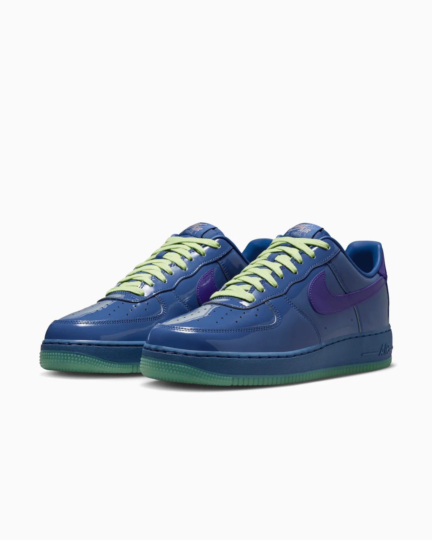 Nike Air Force 1 Low Patent Leather Mystic Navy Grape Ice