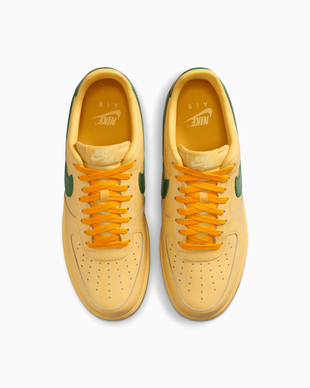 Nike Air Force 1 Low Patent Leather Topaz Gold Pine Green