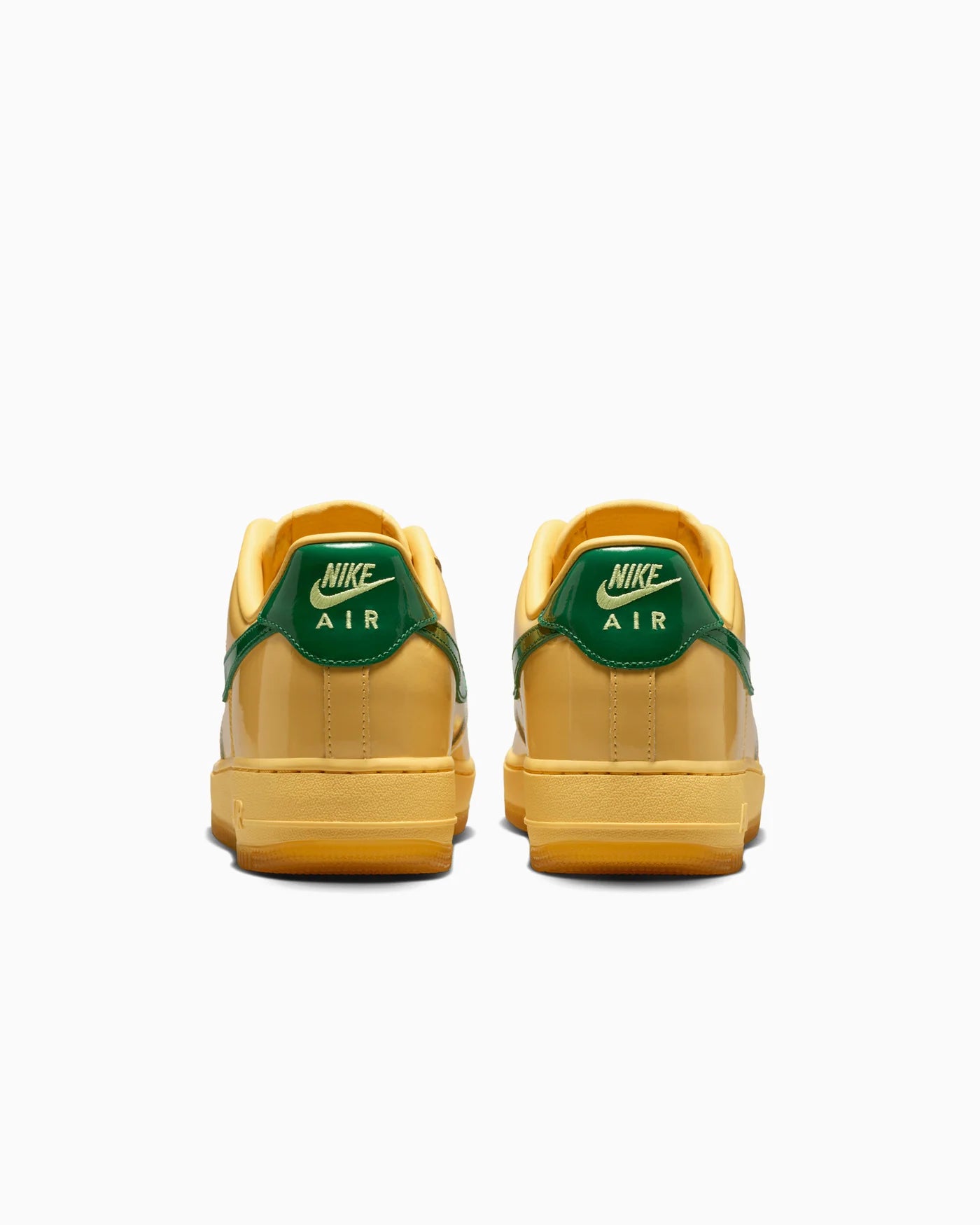 Nike Air Force 1 Low Patent Leather Topaz Gold Pine Green