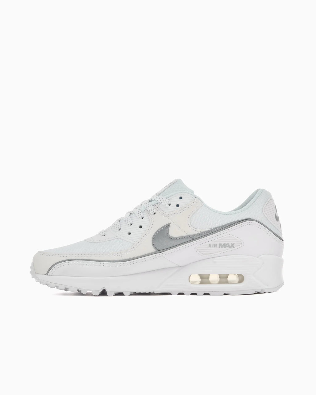 Nike Air Max 90 Premium White Metallic Silver Reflective