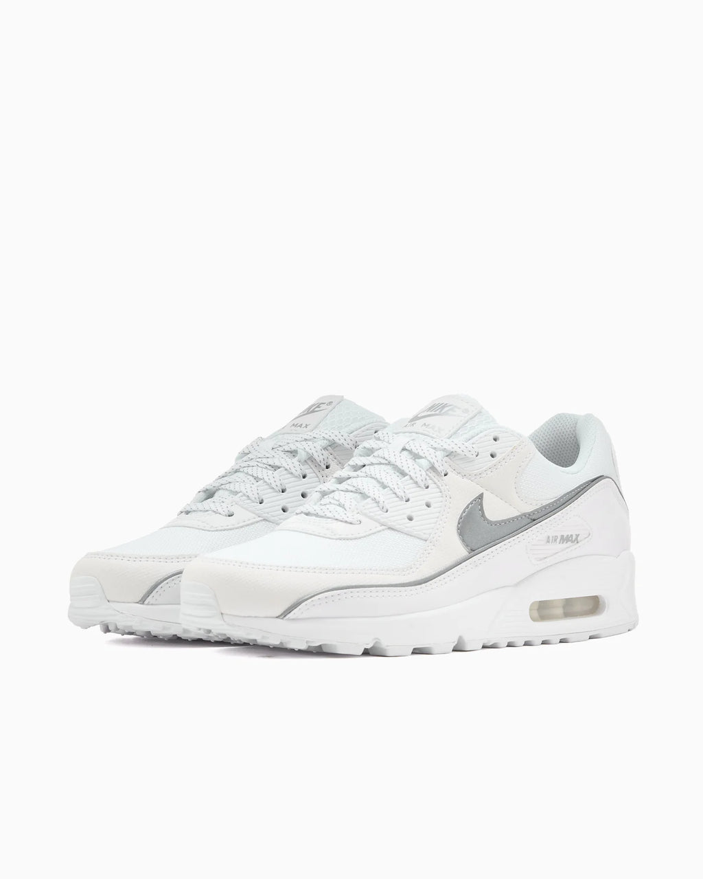 Nike Air Max 90 Premium White Metallic Silver Reflective