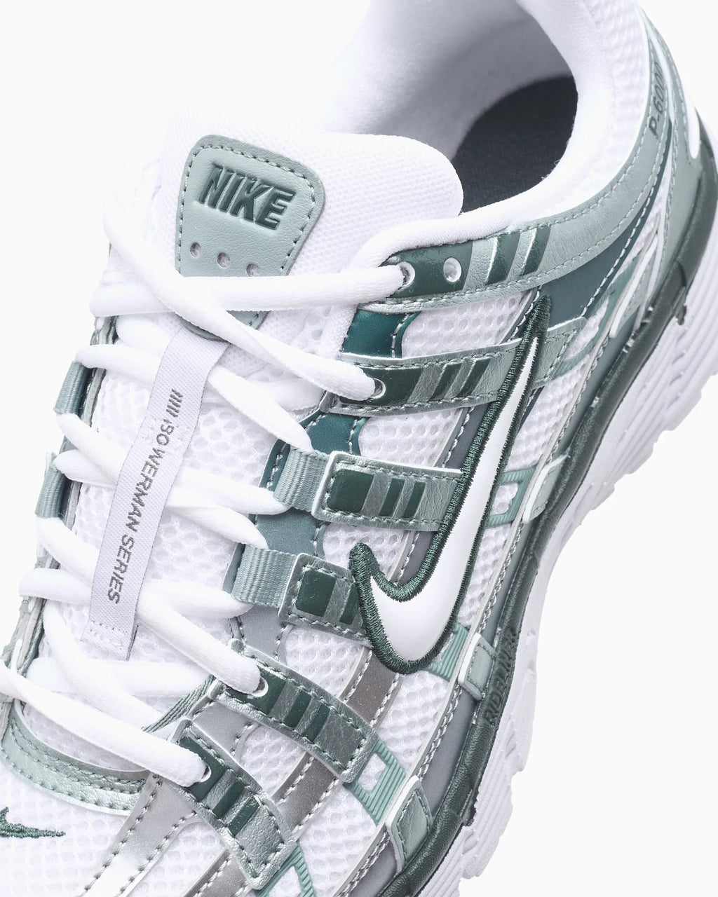 Nike P-6000 White - Camo Green
