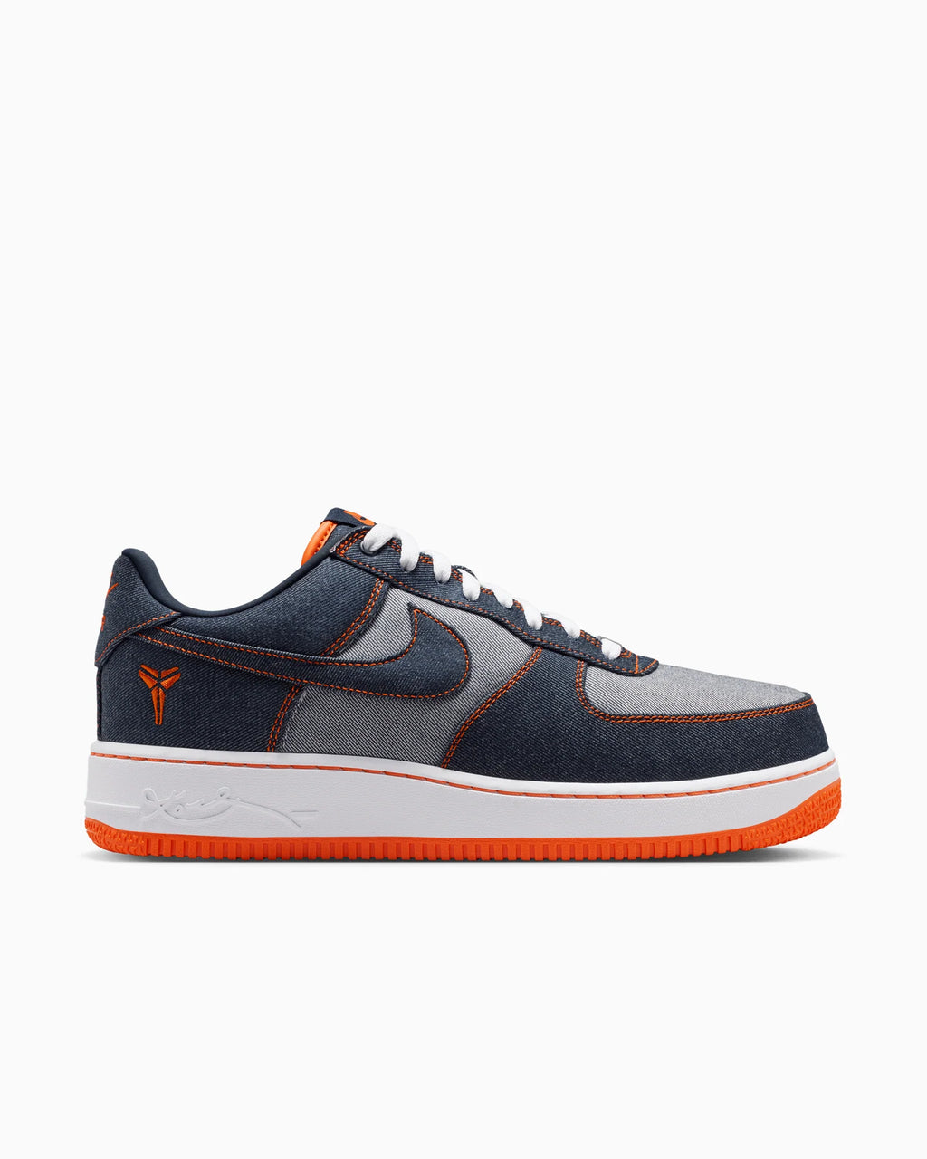 Nike Air Force 1 Low Protro Kobe Bryant Denim Obsidian Safety Orange